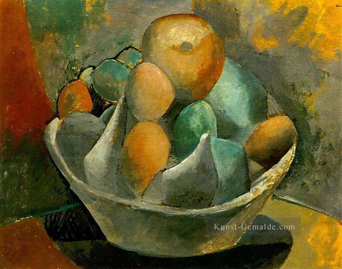 Compotier et Früchte 1908 Kubismus Pablo Picasso Ölgemälde